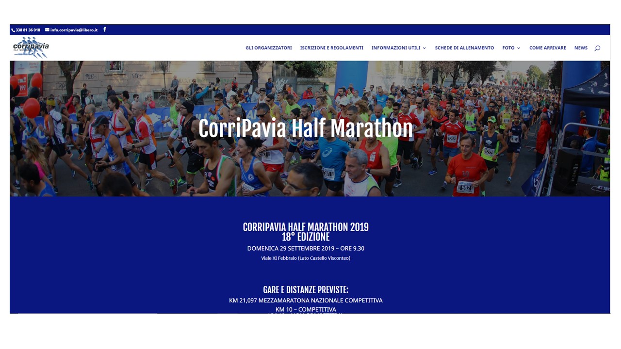 nuovo sito corripavia